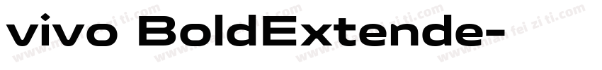 vivo BoldExtende字体转换